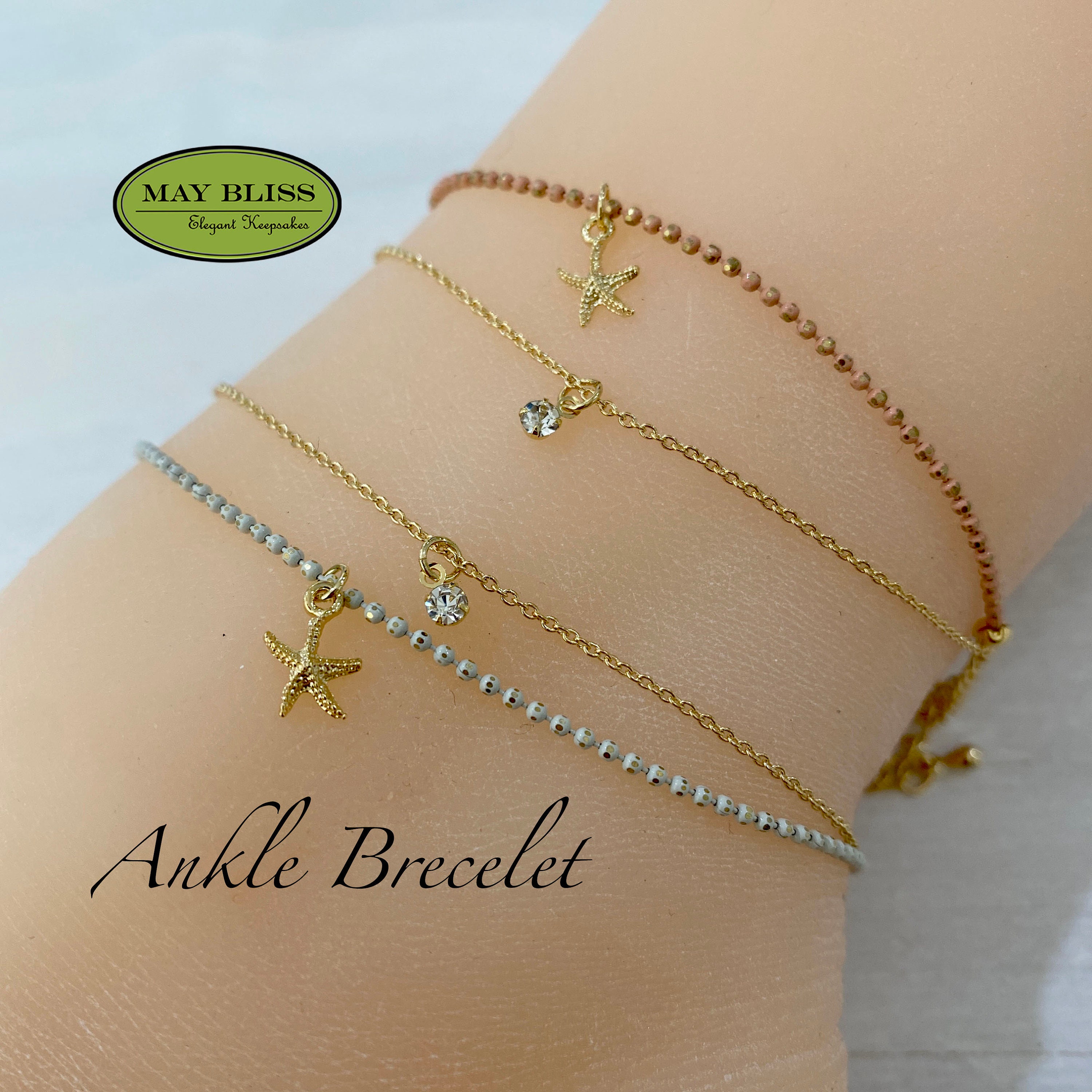 Beaded Ankle Braceletankletssummer Ankle Bracelet Handmade Etsy UK