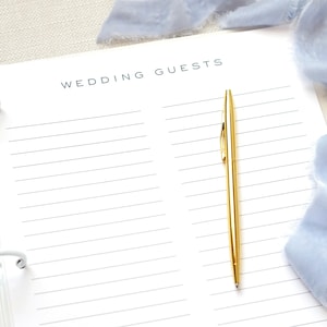 Gold Dipped Wedding Guest Book with Pen | Style Me Pretty