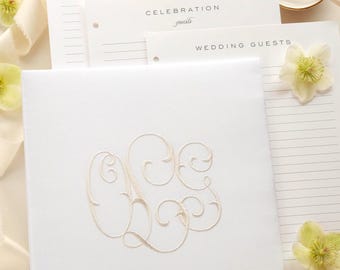 Classic Wedding GuestBook - Photo Book - Engagement Journal - Guest Book Idea - Custom Memory Book - Wedding Notebook - Beloved Book Frances