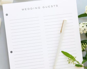 Beloved Book Additional Printed Pages | Wedding Guest | Set of 5 | 480 lines