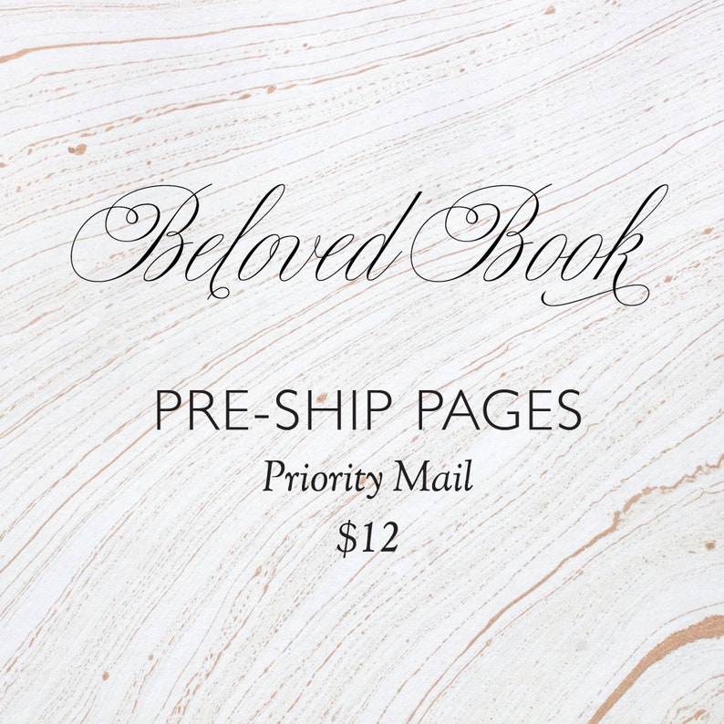 Beloved Book Preship Pages Priority Mail image 1