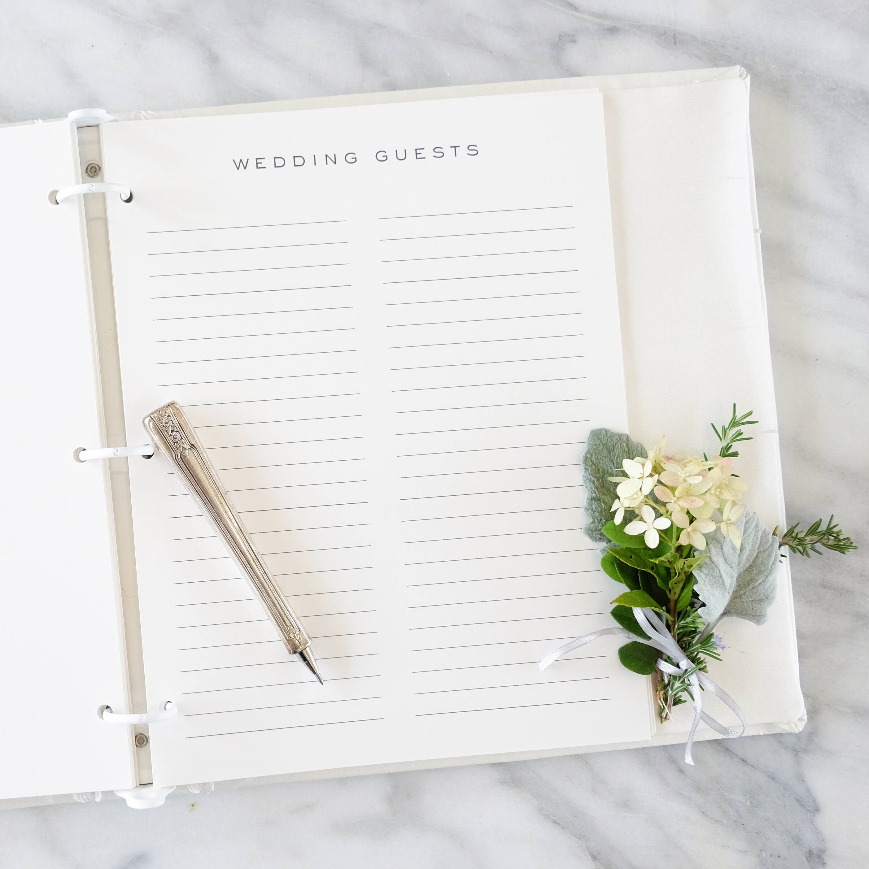 Classic Bride Book Beloved Book Lined Guest Pages Ivory Etsy España