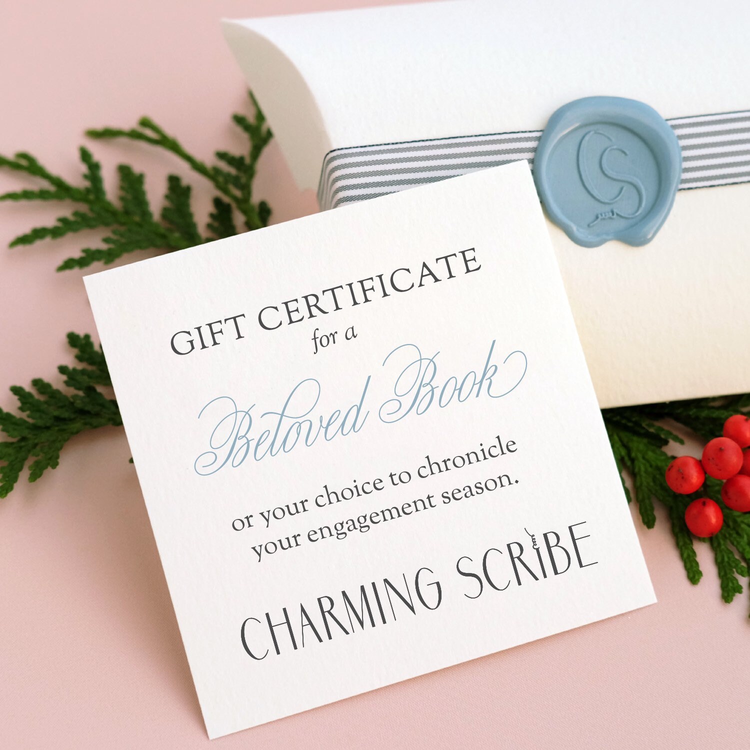 Beloved Book Gift Certificate One Custom Monogram Book Etsy