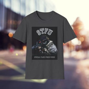 STFU Special Task Force Union T-Shirt - Funny Military Inspired Graphic Tee - Novelty Shirt for Men & Women