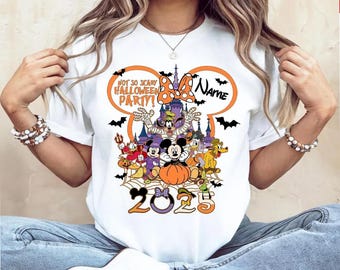 Custom Disney Halloween 2025 Shirt, Not So Scary Halloween Shirt, Disney Family Halloween Shirts, Disney Trip Shirt, Disney Halloween Shirts