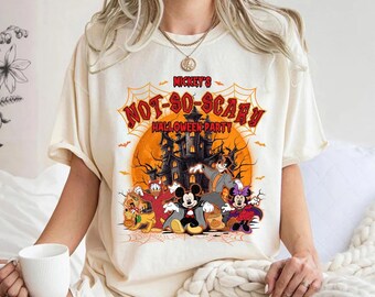 Mickey's Not So Scary Halloween Party Shirt, Mickey and Friends Halloween Shirt, Mickey and Minnie Halloween Tee, Disneyland Halloween Party
