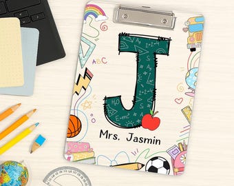 Personalized Teacher Gifts, Custom Teacher Clipboard, Custom Acrylic Clipboard With Teacher Name, Back To School Teacher Appreciation Gift