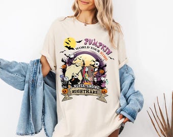 Pumpkin World Tour King Shirt, 2025 Disney Halloween Shirt, Jack Sally Nightmare, Halloween A Never Ending Nightmare Shirt, 2025 Halloween