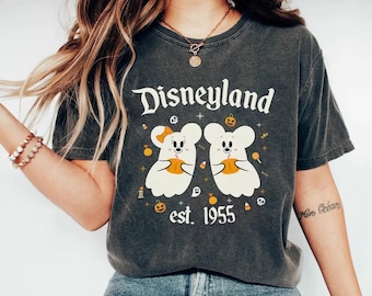 Disney Mickey Minnie Ghost Shirt, Spooky Season with Pumpkin Tee, Minnie Boo Shirt, Mickey Not So Scary Halloween Party 2025