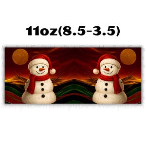 Snowman Mug wrap 11 Oz & 15 Oz Mug Wrap Coffee Mug Png 3D mug Wrap Sublimation Designs Digital Download Instant Download