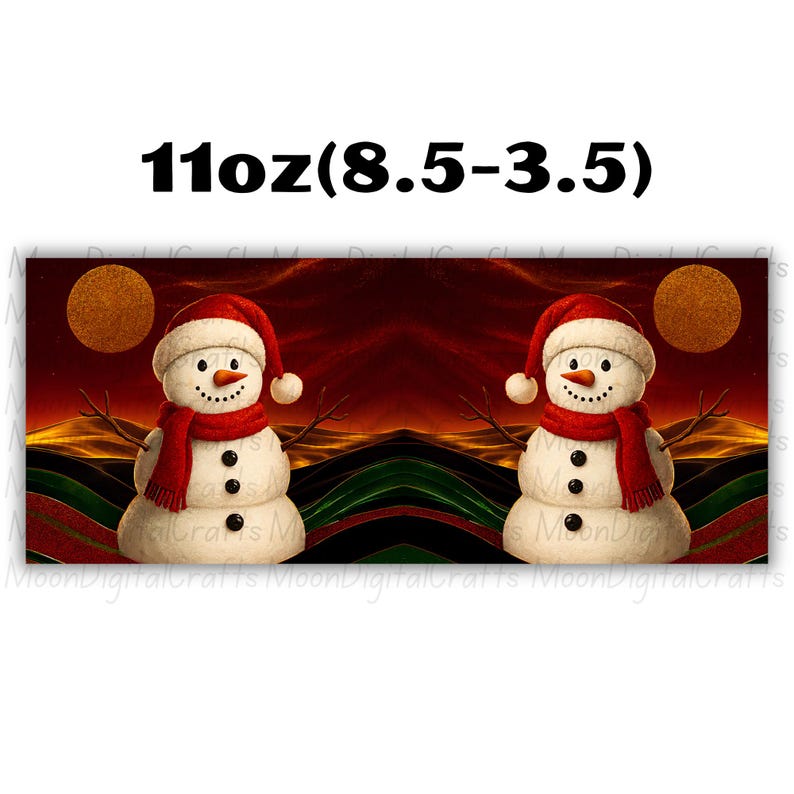 Snowman Mug wrap 11 Oz & 15 Oz Mug Wrap Coffee Mug Png 3D mug Wrap Sublimation Designs Digital Download Instant Download