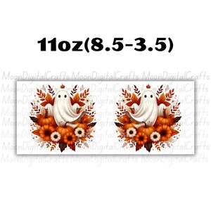 Halloween Mug Wrap 11 Oz & 15 Oz Mug Wrap Pumpkin Coffee Mug Png 3D Mug Wrap Halloween Ghost mug Digital Download Sublimation Designs