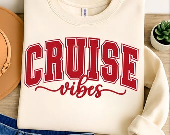 Cruise Vibes PNG, T-Shirt Design (Digital Download)