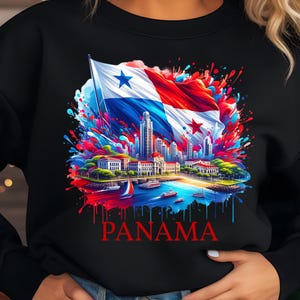 Panama Png T-Shirt Design Trendy Png Panama Flag Png Sublimation Design Digital Download Patriotic Png Instant Download Dtf Png