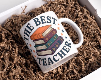 Best Teacher Mug Wrap, Sublimation Design (Digital Download)