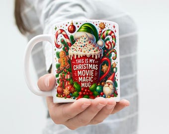 Christmas Movie Watching Mug Wrap (Digital Download)