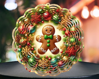 ジンジャーブレッドマン クリスマス クッキー ラウンド PNG 昇華