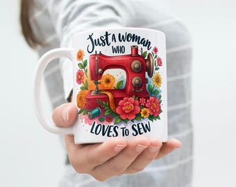 Sewing Lover Mug Wrap, 11oz & 15oz Coffee Mug (Digital Download)