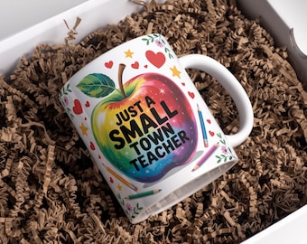 Teacher Mug Wrap Sublimation Design: 11oz & 15oz Mug Template (Digital Download)