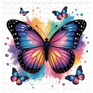 Butterfly T Shirt Design Trendy Png Sweatshirt Design Instant Download Sublimation Designs Digital Download DTF Png