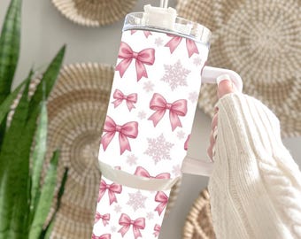 Coquette Bow 40 Oz Tumbler Wrap Trendy Tumbler Wrap Stanley 40oz Tumbler Girly Tumbler Wrap Sublimation Designs Digital Download