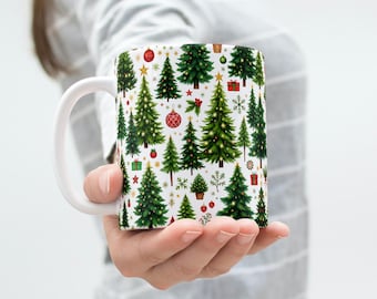 Julgransmuggspapper: 11 Oz & 15 Oz, sublimeringsdesign (digital nedladdning)