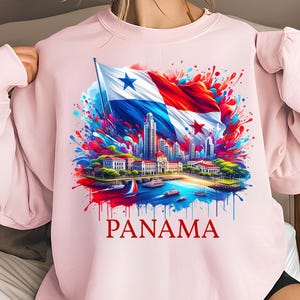 Panama Png T-Shirt Design Trendy Png Panama Flag Png Sublimation Design Digital Download Patriotic Png Instant Download Dtf Png