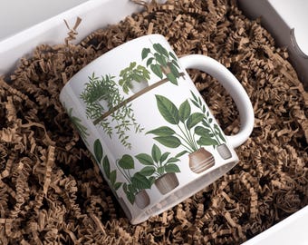 Plant Mug Wrap, 3D Sublimation Design (Digital Download)