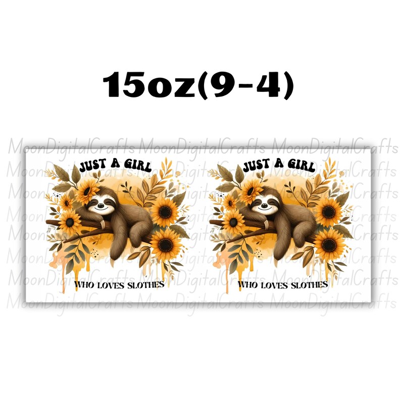 Sloth Mug Wrap 11 Oz & 15 Oz Mug Wrap Coffee Mug Png 3D Mug Wrap Sublimation Designs Digital Download Instant Download