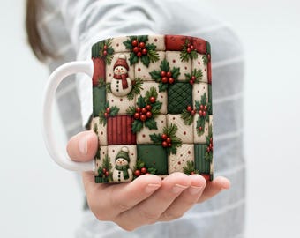 Christmas Snowman Mug Wrap Christmas Mug Png Christmas Mug Wrap Snowman  11oz & 15oz Coffee Mug Png Sublimation Designs Digital Download