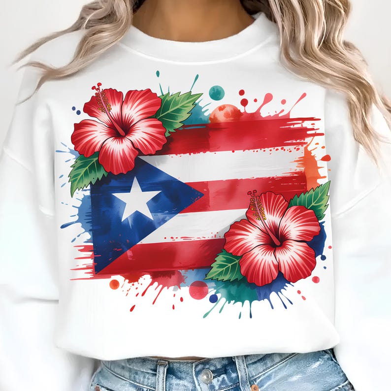 Puerto Rico Flag Png T-Shirt Design Trendy Png Travel Png Sublimation Designs Digital Download Dtf Png Instant Download