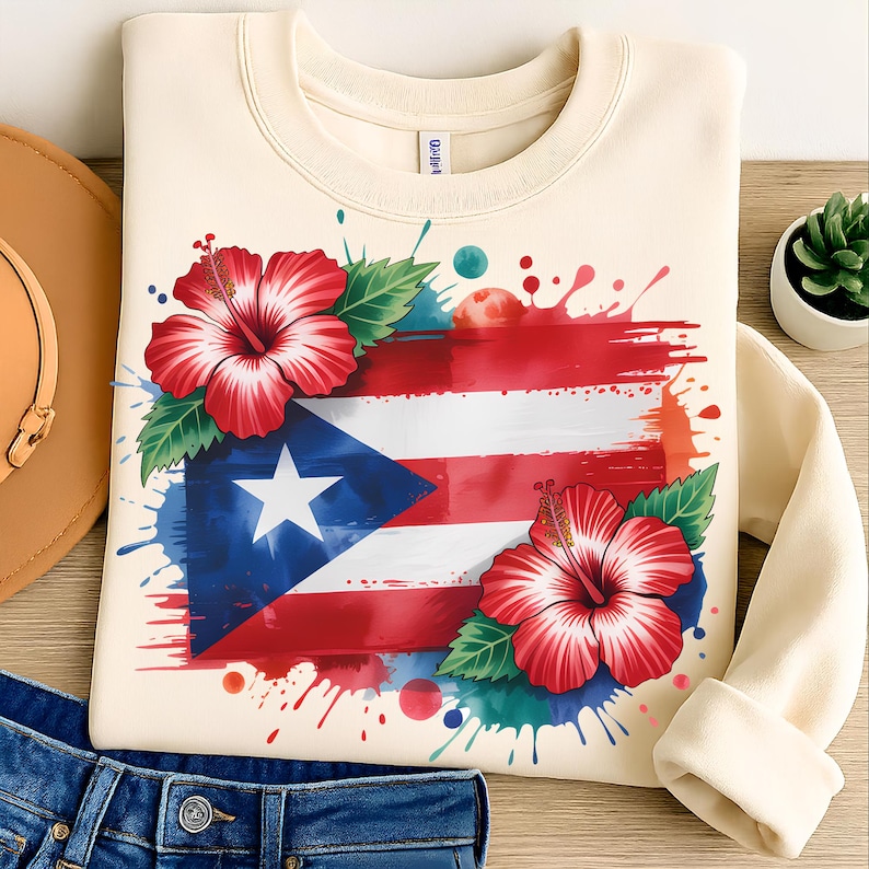 Puerto Rico Flag Png T-Shirt Design Trendy Png Travel Png Sublimation Designs Digital Download Dtf Png Instant Download