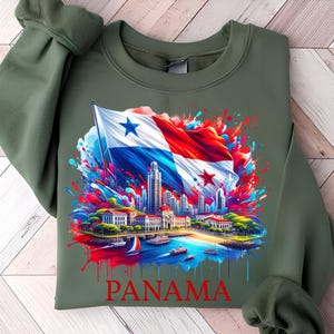 Panama Png T-Shirt Design Trendy Png Panama Flag Png Sublimation Design Digital Download Patriotic Png Instant Download Dtf Png