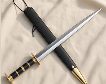 Handcrafted  Medieval rondel dagger 14th