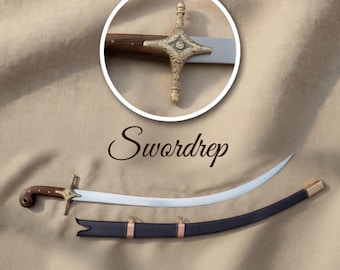 Handmade Persian Traditional Turkish Ottoman Shamshir Sword | Historical Replica sword Comes With Scabbard