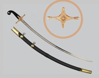 Handmade Kilij Sword: Turkish Ottoman Sword with long fuller balanced sword