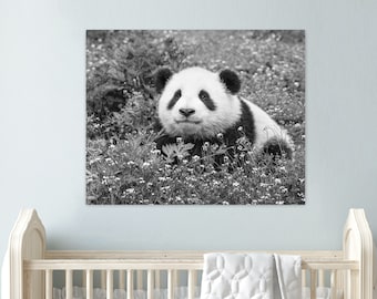 Baby Animal Nursery Art / Panda Print / Nursery Decor / Baby Shower / Safari Nursery Decor / Nursery Wall Art / Zoo Animals / Zoo Animals