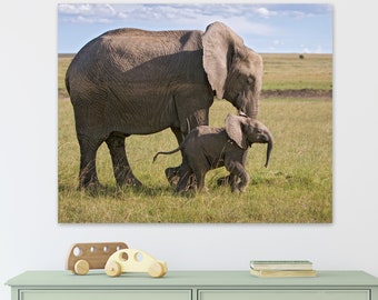 Safari Nursery Decor, Baby Elephant Print, Safari Animal Nursery, Baby Animal Wall Art Decor, Safari Nursery Print, Elephant Nursery, Zoo
