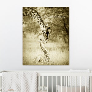 Giraffe Print, Nursery Animal Print, Safari Animal Print, Giraffe Nursery Art, Giraffe Nursery Art, Safari Baby Animal, Animal Nursery Art, image 1