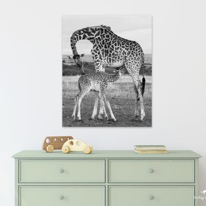 Giraffe Nursery Print, Safari Animal Nursery Decor, Safari Theme, Giraffe Baby Gift, Baby Animal Print, Nursery Wall Art, Baby Room, Zoo Art
