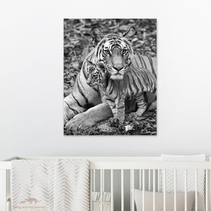 Tiger Nursery Art, Safari Nursery Decor, Safari Theme Nursery, Nursery Wall Art, Tiger Print, Neutral Nursery, Unisex Nursery, Safari Animal