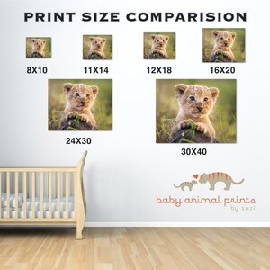 Animal Nursery Wall Art, Baby Bear Print, Woodland Animal Print, Forest Nursery Theme, Bear Cub, Woodland Animal Wall Art, Forest Animal image 5