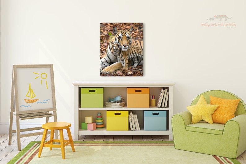 Baby Tiger Nursery Print, Safari Animal Prints, Safari Nursery Decor