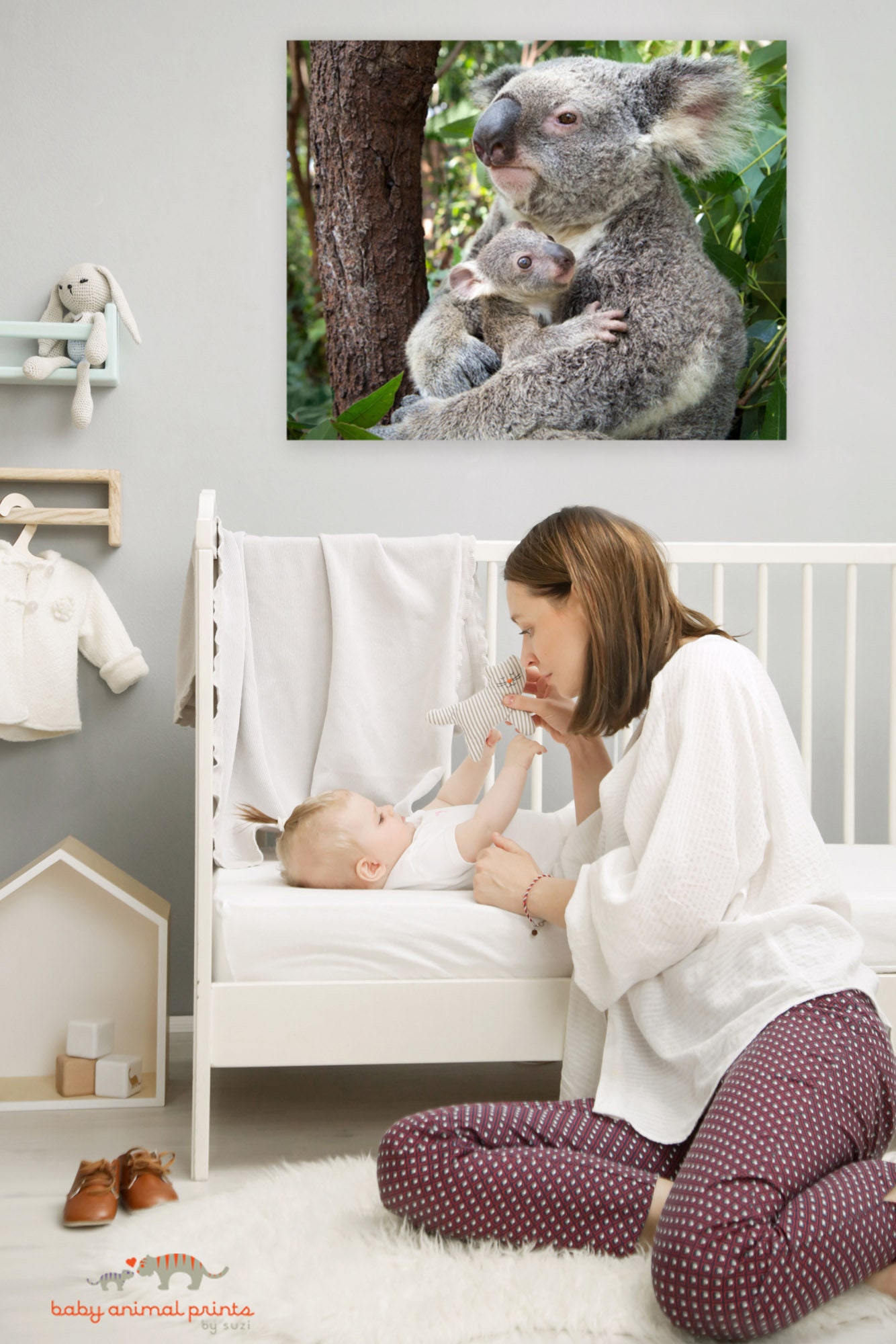 Nursery Animal Art Print Baby Koala Nursery Print Koala Gift