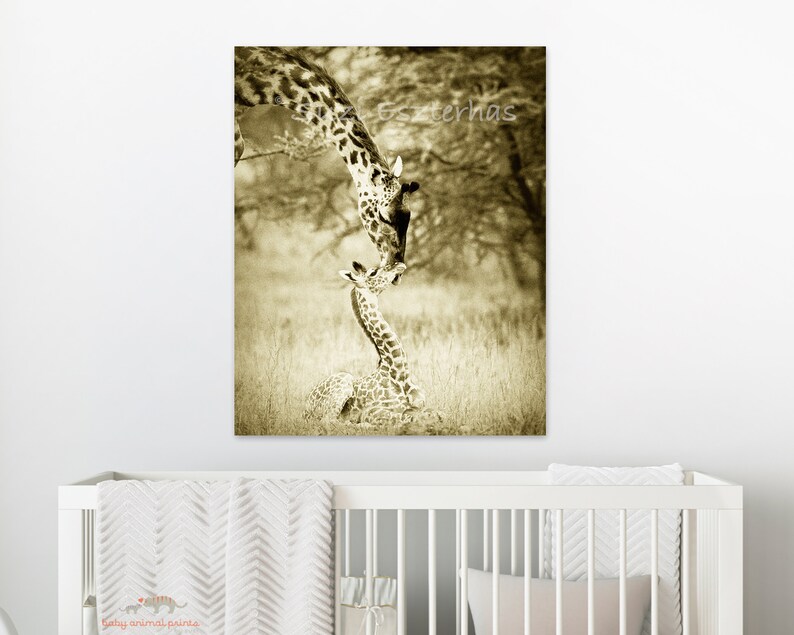 Giraffe Print, Nursery Animal Print, Safari Animal Print, Giraffe Nursery Art, Giraffe Nursery Art, Safari Baby Animal, Animal Nursery Art, image 1