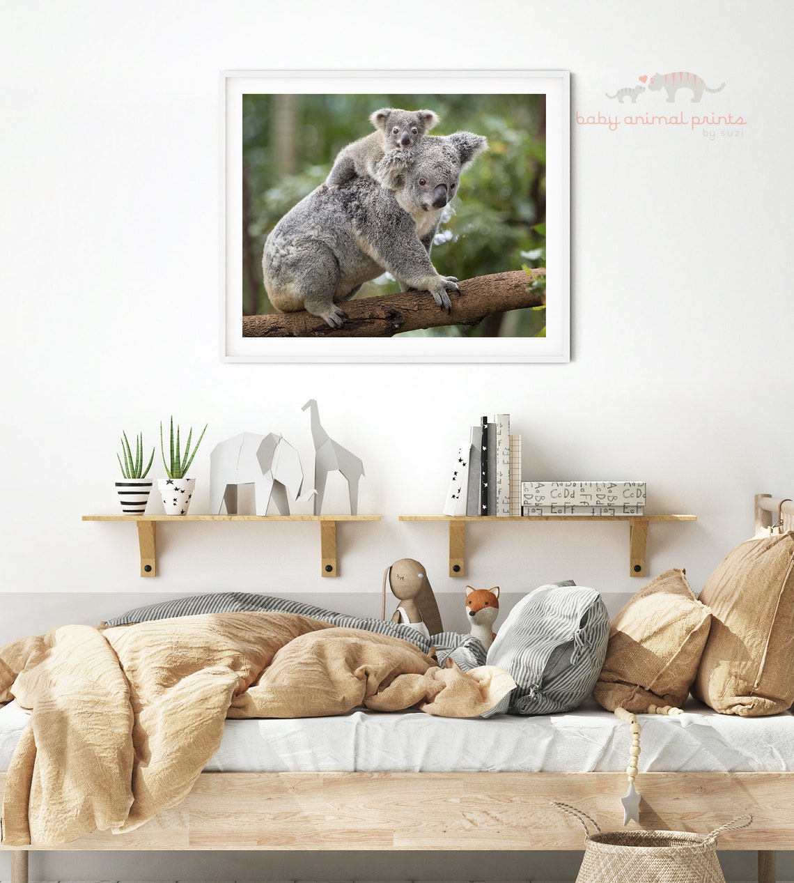 Baby Koala Print Australian Nursery Animal Decor Animal - Etsy