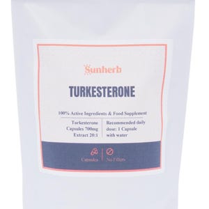 Turkesterone 14000 mg/dzień Kapsułki | Ekstrakt 20:1 | Kapsułki 700 mg | Ajuga Turkestanica | Najwyższa jakość | Wegańskie kapsułki HPMC