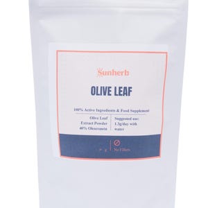 Olive Leaf Powder 40% Eleuropein Extract  | Premium Quality | Vegan | Natural Supplement *