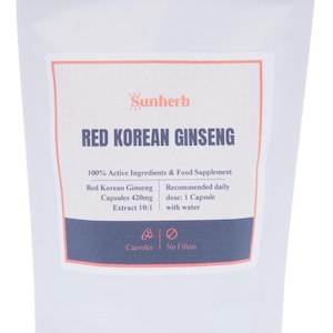 Red Korean Ginseng Capsules 420mg | Extract 10:1 | Panax Ginseng | Premium Quality | Vegan HPMC Capsules