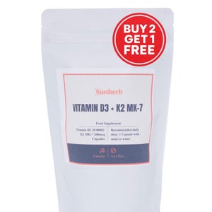 Vitamin D3 K2 MK7 Capsules | Vitamin D3 20000IU + K2 MK7 200mcg | Bone | Heart | Immune Support | Vegan HPMC Capsules | Premium Quality *